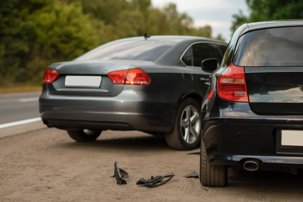 Car Accident on the side of the road